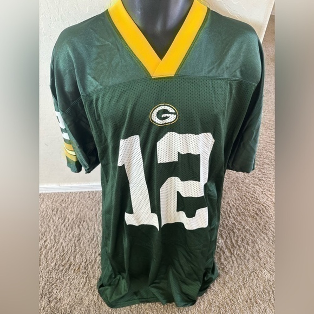 Men’s pre own as is Reebok NFL Aaron Rodgers home jersey size CL GreenBay Packer - Picture 1 of 8